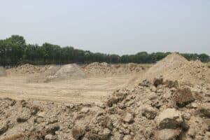 New structures are made by filling sand